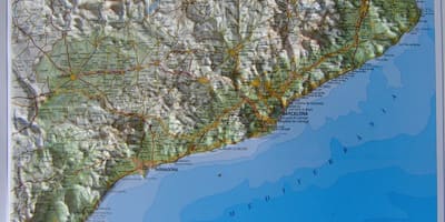 地図バルセロナの3d