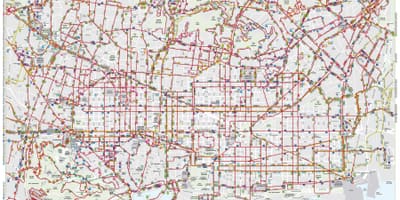 地図バルセロナのバイキングにハエが---