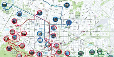 バルセロナホップバス地図