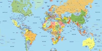 バルセロナスペインの世界地図