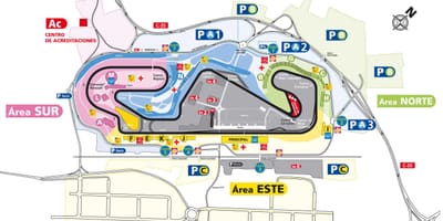 地図バルセロナの回路
