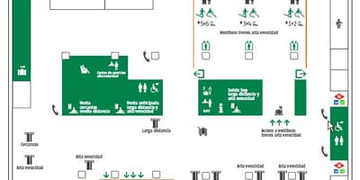 バルセロナサンツ駅の地図