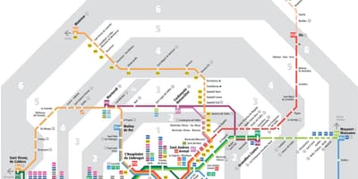 バルセロナ輸送の地図