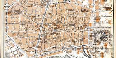 古地図のバルセロナ