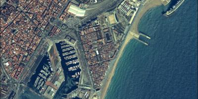 地図バルセロナの衛星